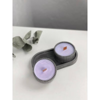 Набор соевых свечей в гипсовых кашпо Sky на подставке Без аромата