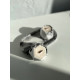 Набір ароматичних соєвих свічок в гіпсових кашпо Mini в техніці Marble на підставці Aphrodisiac