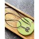 Комплект Серебряный кулон, подвес Топор Перуна и шелковый шнурок с серебряными застежками 925 Проба