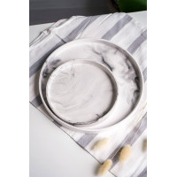 Гипсовые подносы Basic и Basic mini ручной работы в технике Marble 2шт