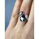 Срібна каблучка Лаконічність,  без розміру 925 Проба