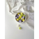 Набір ароматичних міні-саше (30шт) з соєвого воску в гіпсовому кашпо ручної роботи