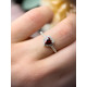 Серебряное кольцо с cердцем и фианитами в стиле Pandora, 925 Проба 18