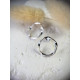 Серебряные сережки круги пусеты, вкрутки, 925 Проба