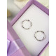 Серебряные сережки круги пусеты, вкрутки, 925 Проба