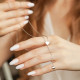 Серебряное  колье сердце с подвеской, проба 925