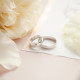 Срібне обручальне кільце, 925 проба 19