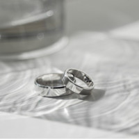 Серебряное обручальное  кольцо, 925 Проба 17.5