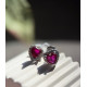 Сережки серебряные сердца в стиле Pandora, 