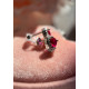 Сережки серебряные сердца в стиле Pandora, 
