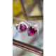 Сережки серебряные сердца в стиле Pandora, 