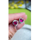 Сережки серебряные сердца в стиле Pandora, 
