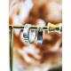 Срібні сережки конго  в стилі Cartier LOVE, 925 Проба
