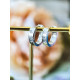 Срібні сережки конго  в стилі Cartier LOVE, 925 Проба