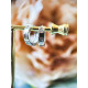 Срібні сережки конго  в стилі Cartier LOVE, 925 Проба