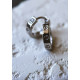 Срібні сережки конго  в стилі Cartier LOVE, 925 Проба