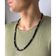 Серебрянное мужское Колье-Оберег , 60см, черненая, 925 Проба 65