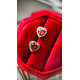 Сережки срібні серця в стилі Pandora, 