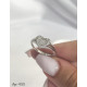 Каблучка серебрянное Сердечко с фианитами, 925 Проба